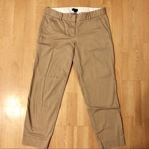 J crew city fit khaki work pants size 2